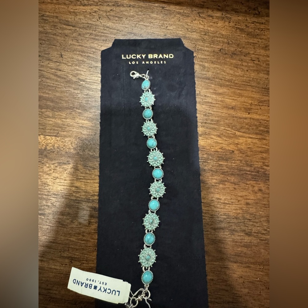 lucky brand teal bracelet